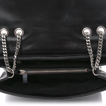 Saint Laurent Calfskin Y Quilted Monogram Medium Loulou Chain Satchel Black 5 of 15