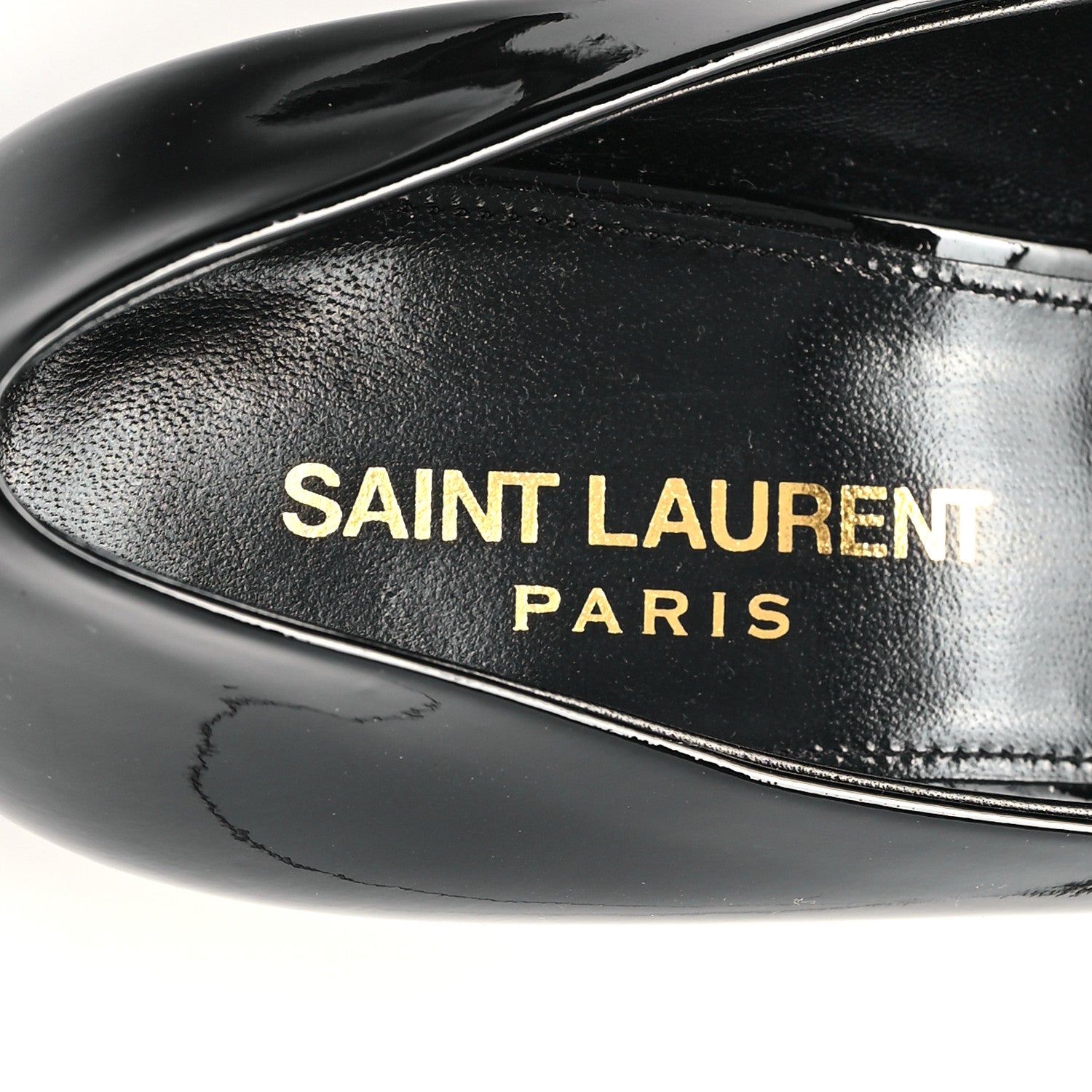 Saint Laurent Vernice Patent Maike Dream 90 Pumps 37.5 Black 8 of 9