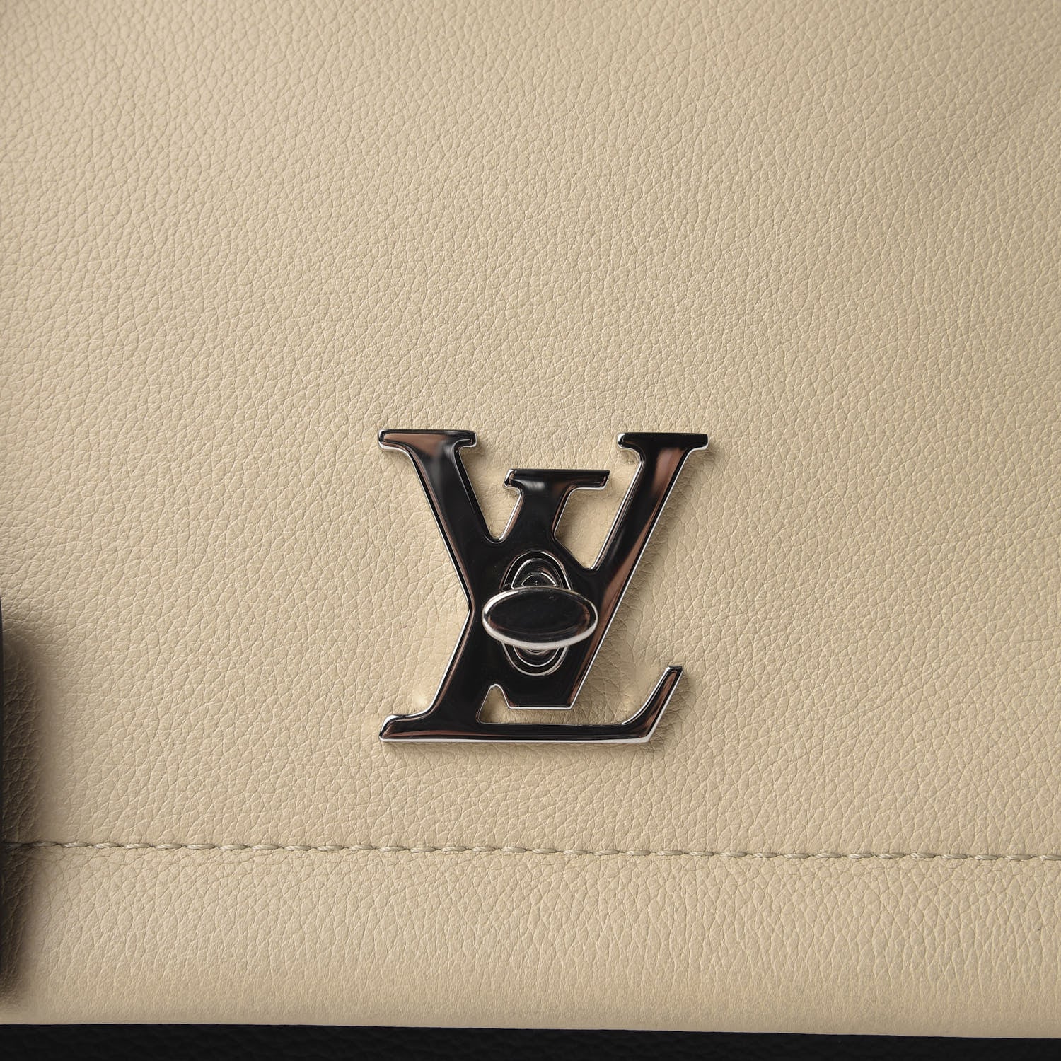 Louis Vuitton Soft Calfskin Lockme II Top Handle Vanille Black 9 of 10