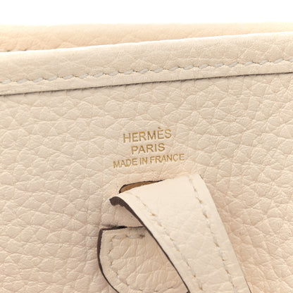 Hermes Taurillon Clemence Evelyne TPM Nata Craie 5 of 12