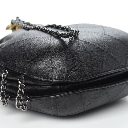 Chanel Calfskin Quilted Small Gabrielle Bucket Black 8 of 10