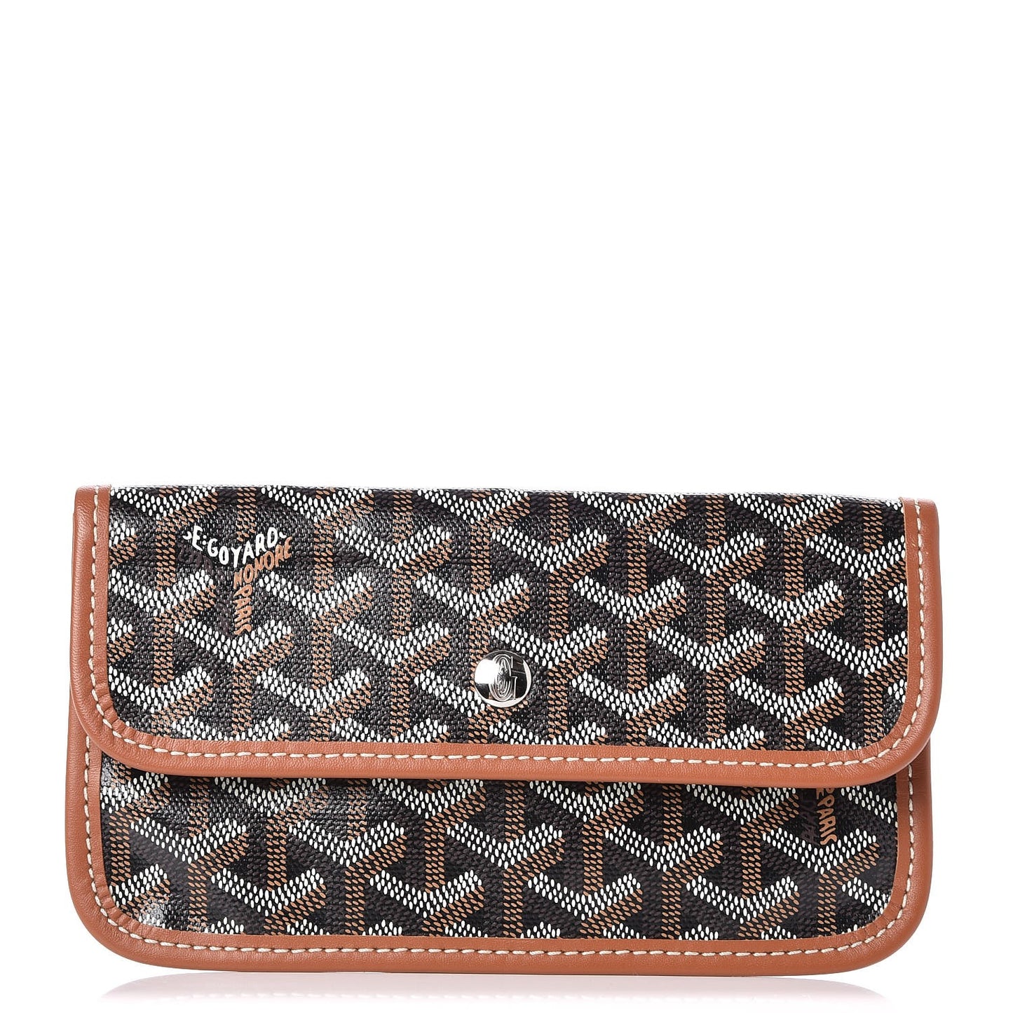 Goyardine Pouch Black Gold
