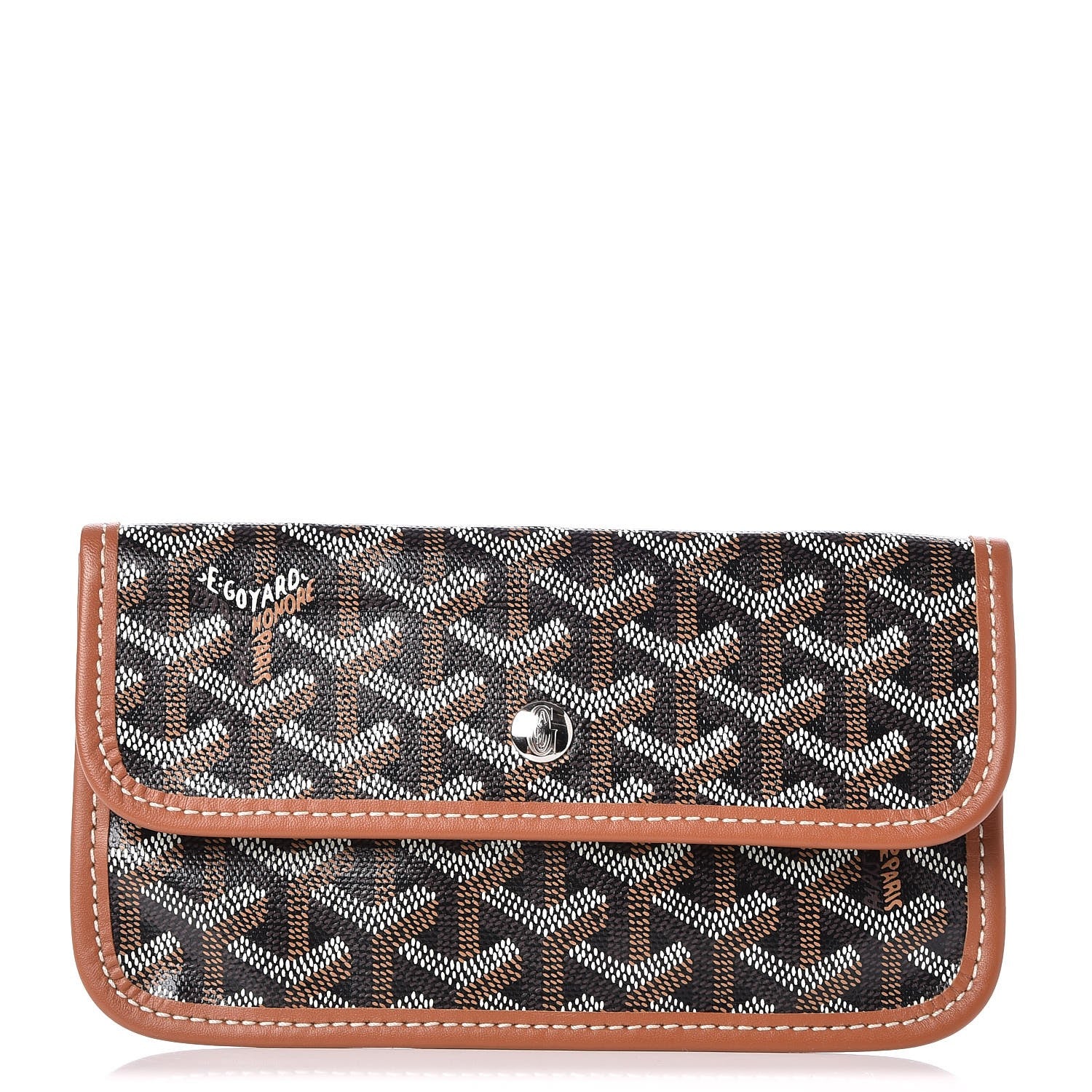 Goyard Goyardine Pouch Black Gold 1 of 6