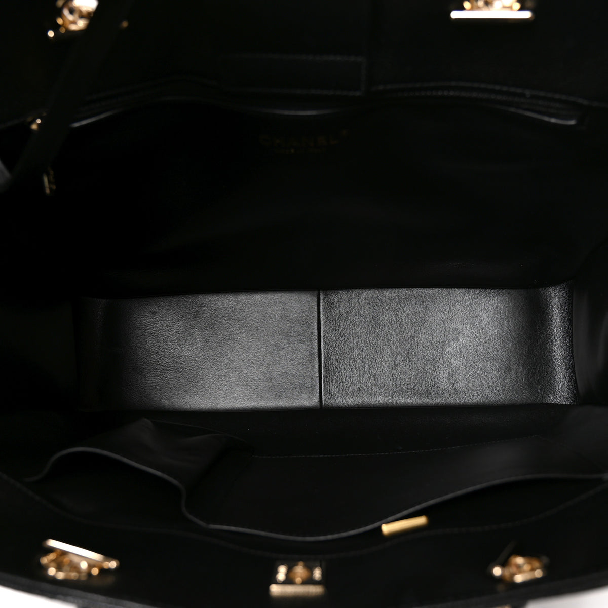 Chanel Caviar Quilted Large Shopping Tote Black 5 of 10