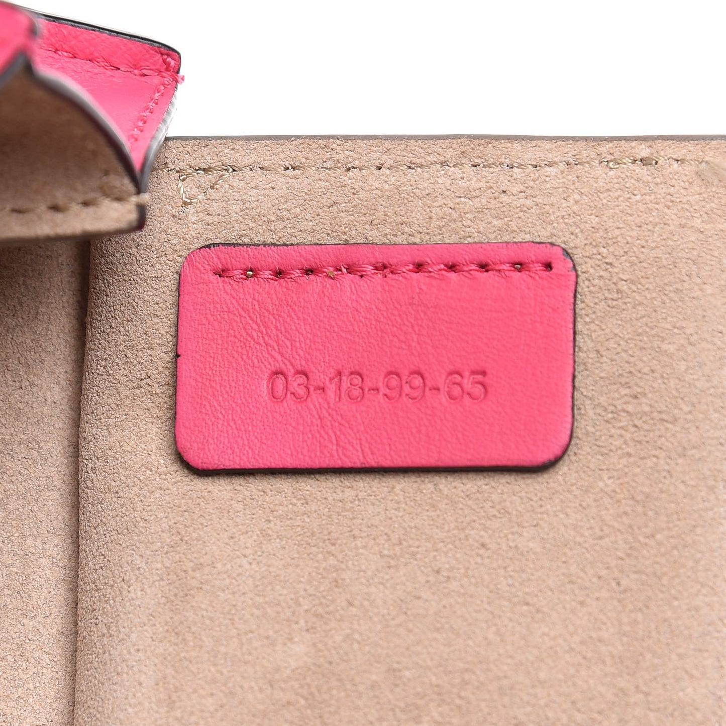 Suede Calfskin Mini Faye Bracelet Bag Fuchsia Rose