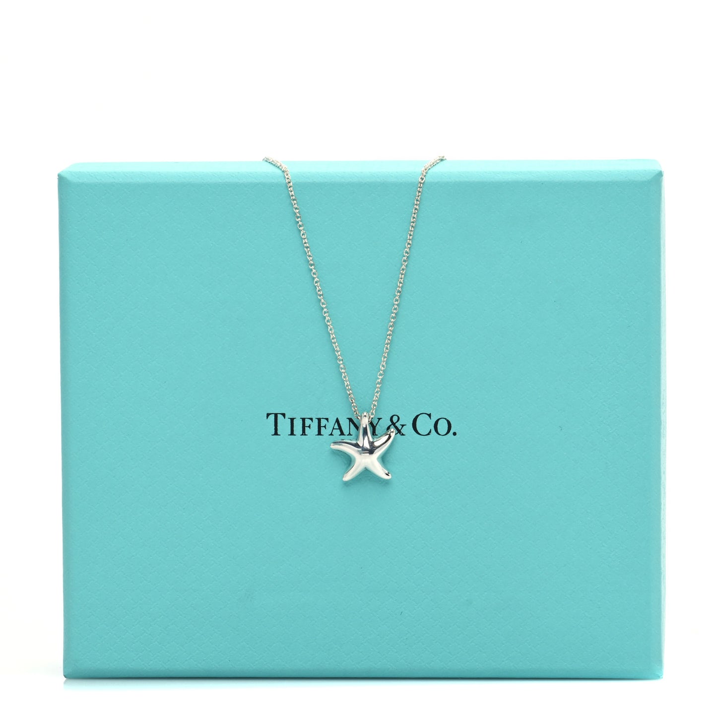 Sterling Silver 12mm Elsa Peretti Starfish Pendant Necklace