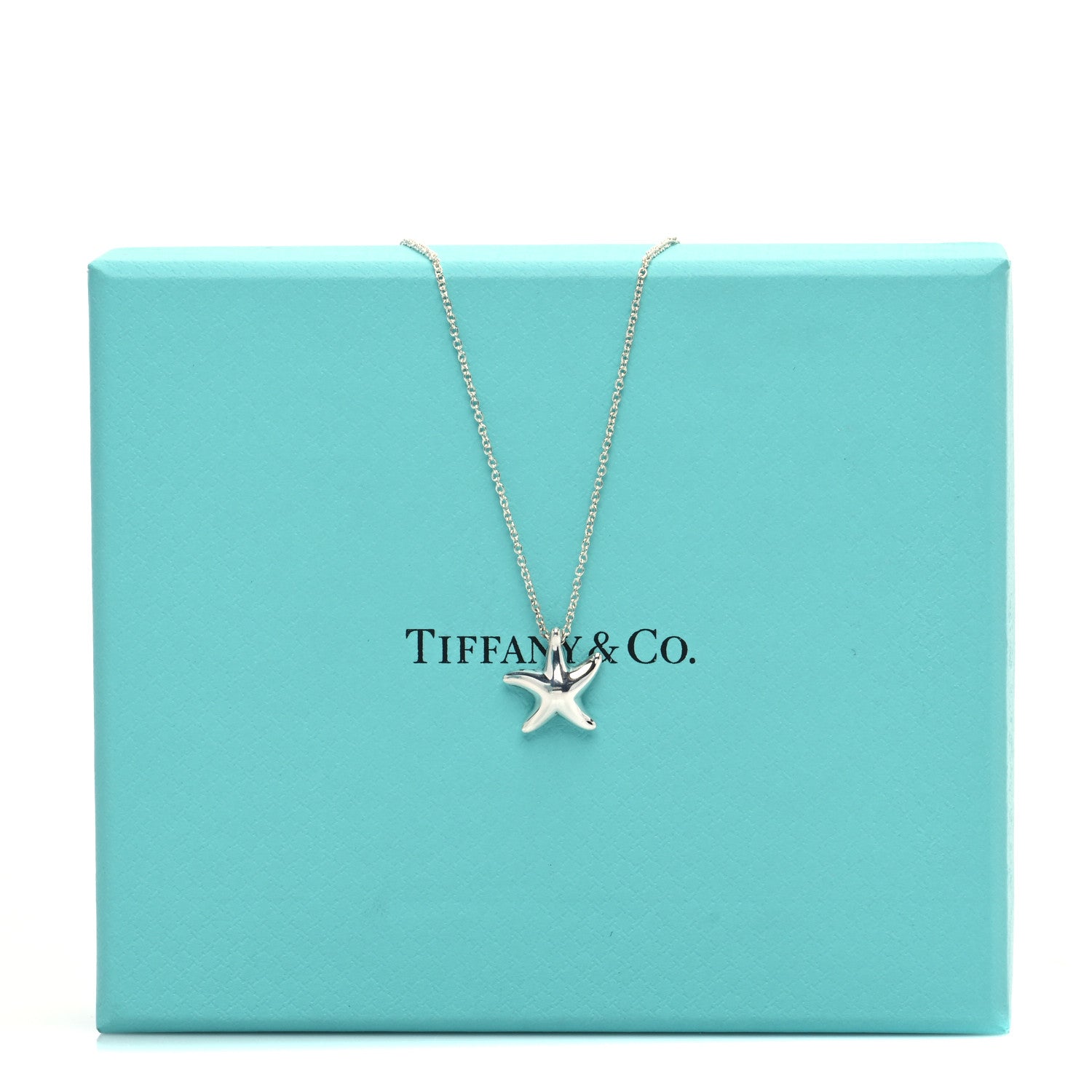 Tiffany Sterling Silver 12mm Elsa Peretti Starfish Pendant Necklace 6 of 6