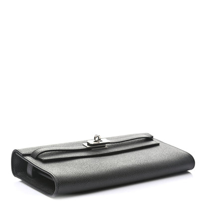 Hermes Epsom Kelly Wallet To Go Black 4 of 10