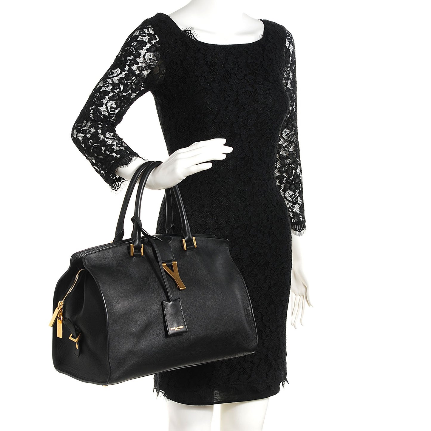 Calfskin Medium Classic Y Cabas Black