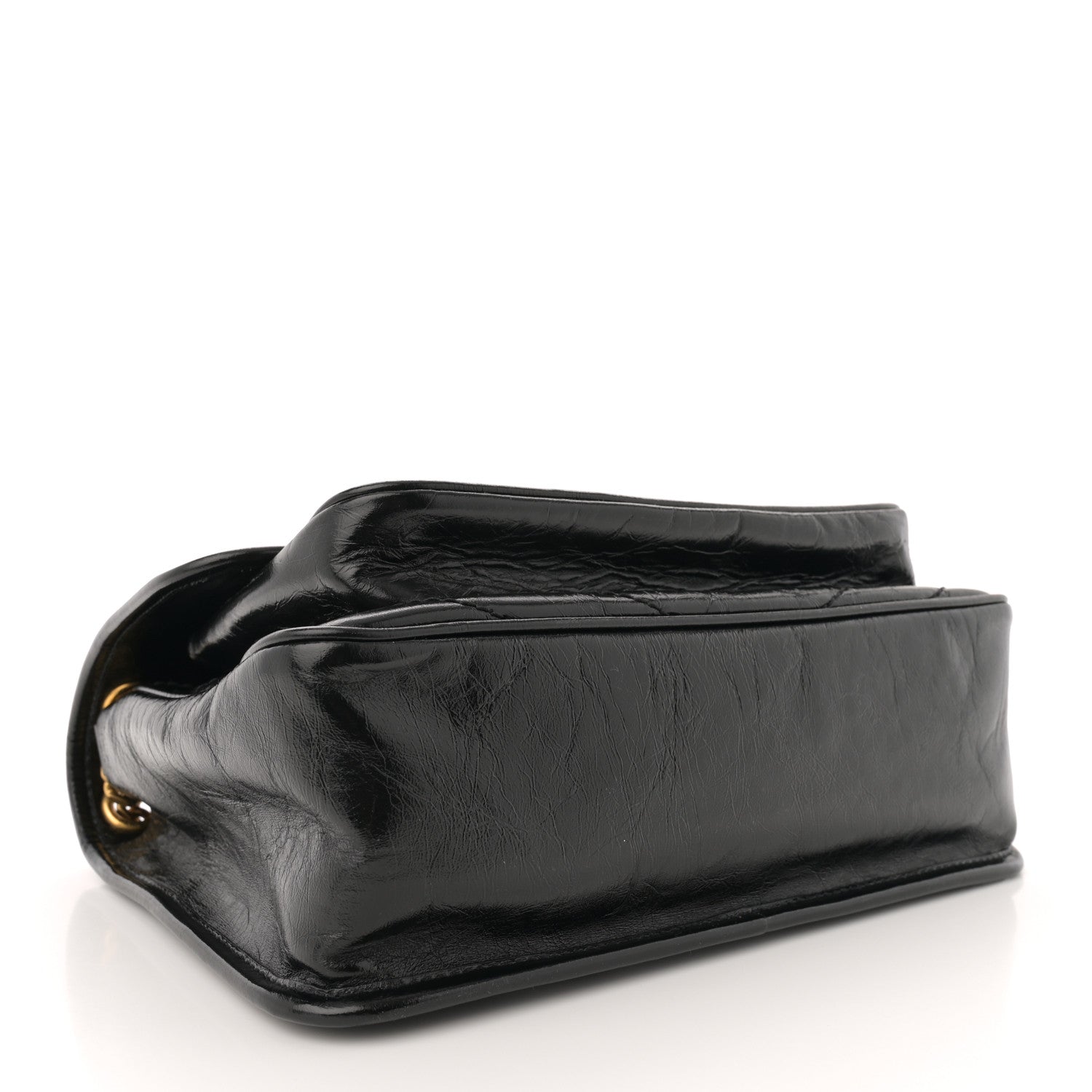 Saint Laurent Crinkled Calfskin Matelasse Monogram Medium Niki Chain Satchel Black 4 of 11