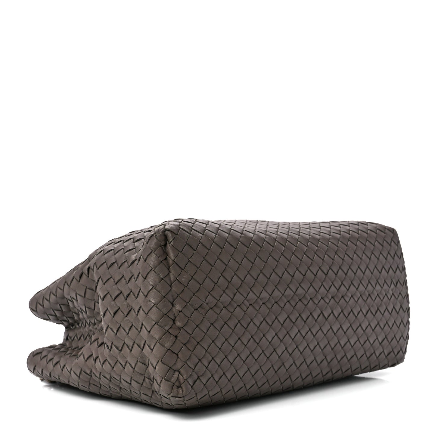 Nappa Intrecciato Large Classic Chain Strap Tote Brown