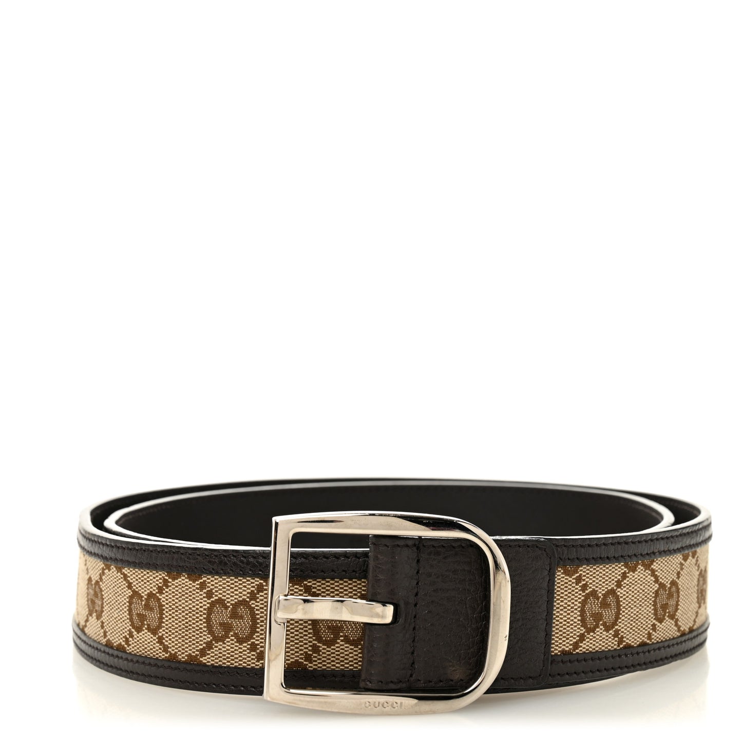 Monogram Dollar Calfskin 40mm Belt 105 42 Beige Ebony Testa Di Moro