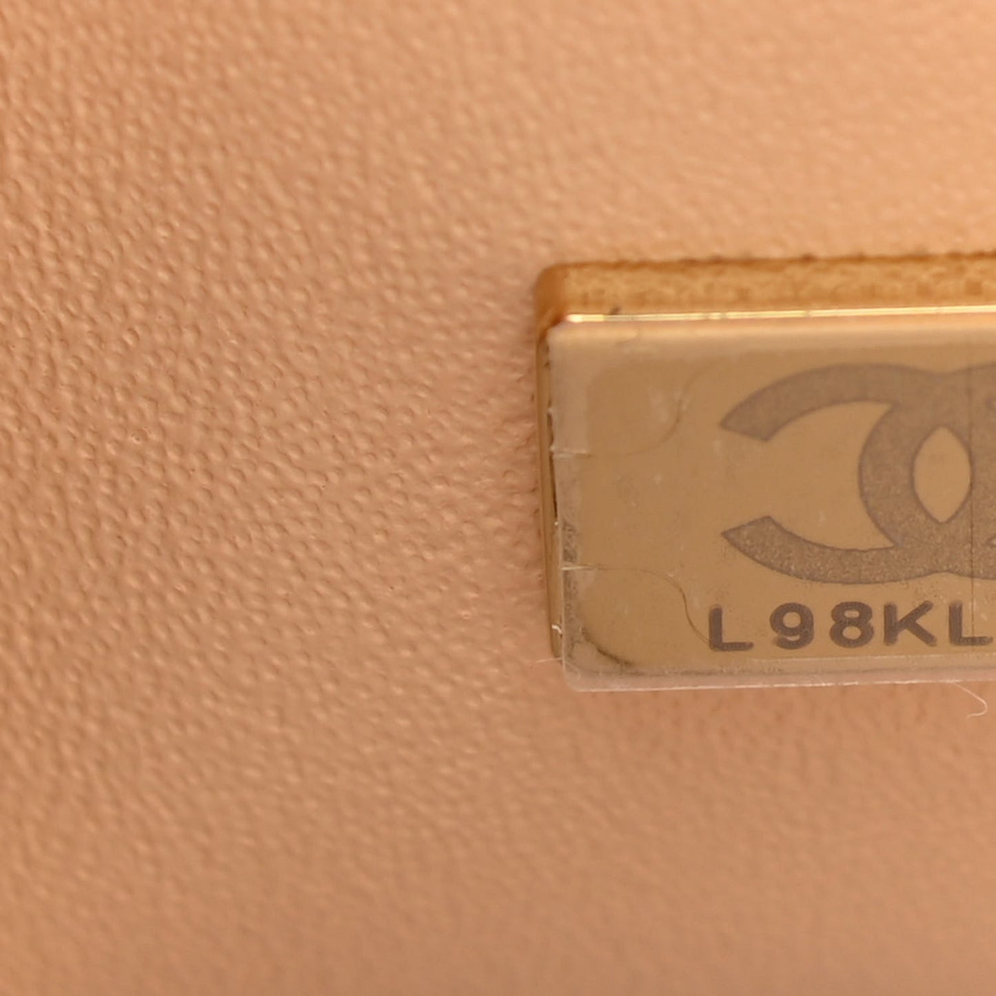 Caviar Quilted Small Double Flap Beige