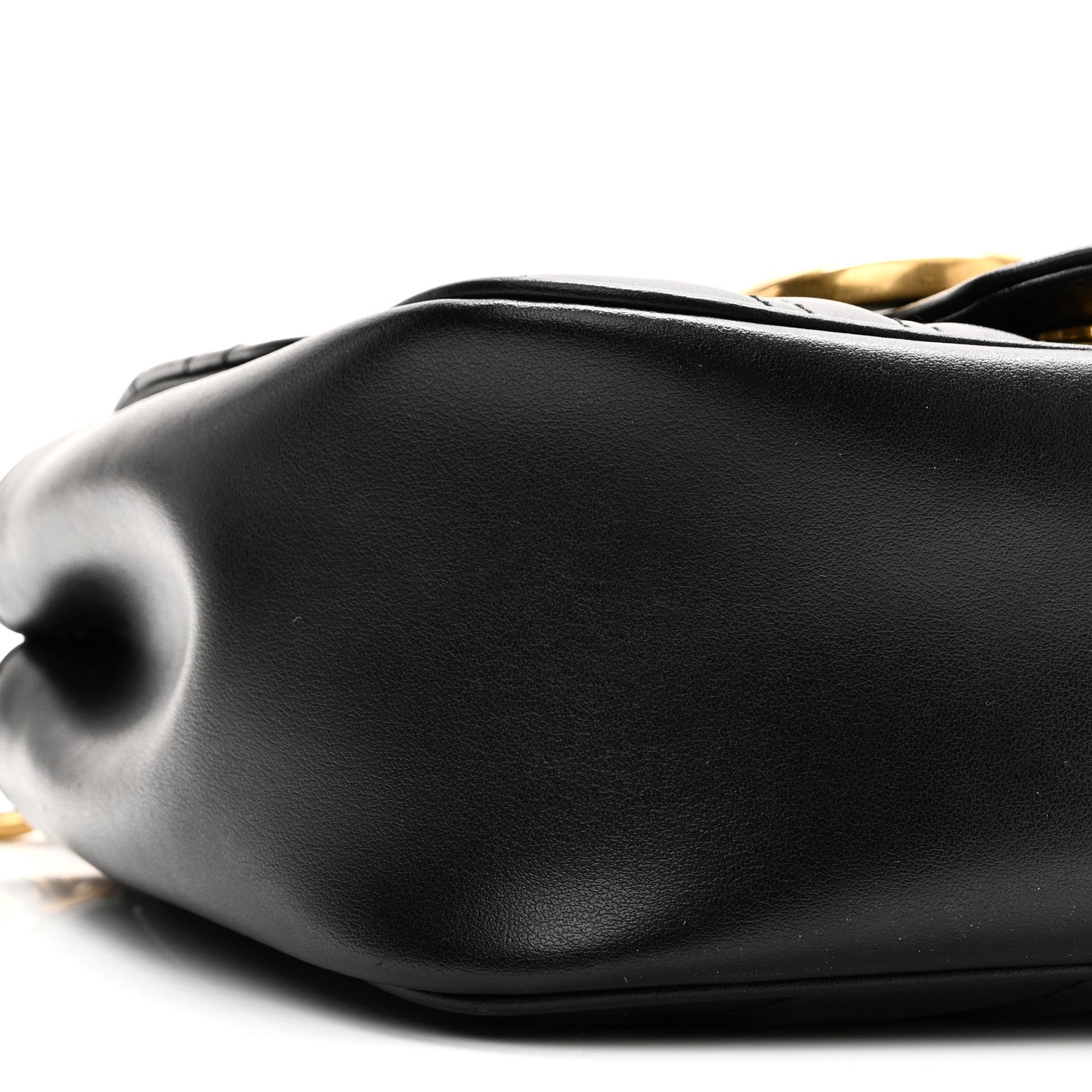 Gucci Calfskin Matelasse Mini GG Marmont Square Shoulder Bag Black 9 of 11