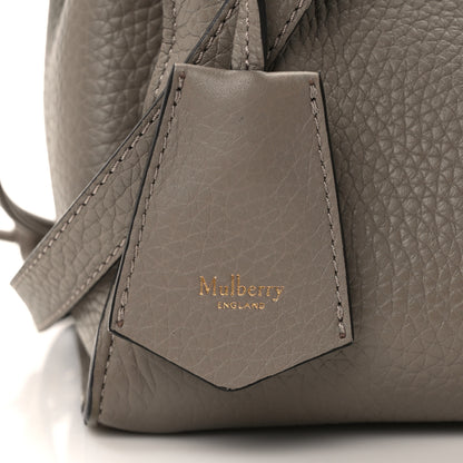 Mulberry Heavy Grain Small Iris Tote Powder Grey Dark Clay 7 of 15