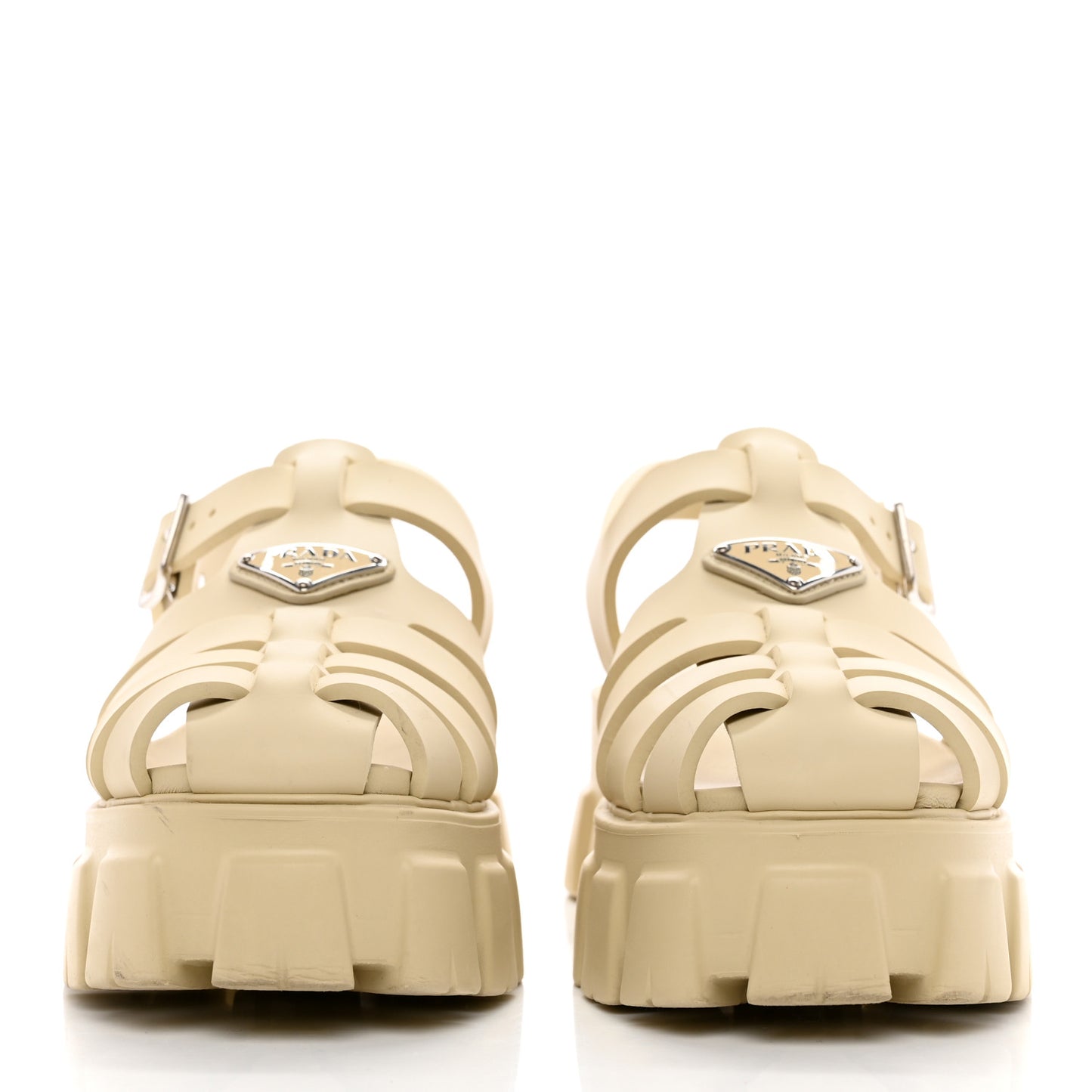 Foam Rubber Metal Triangle Logo Monolith 55mm Cage Sandals 40 Quarzo