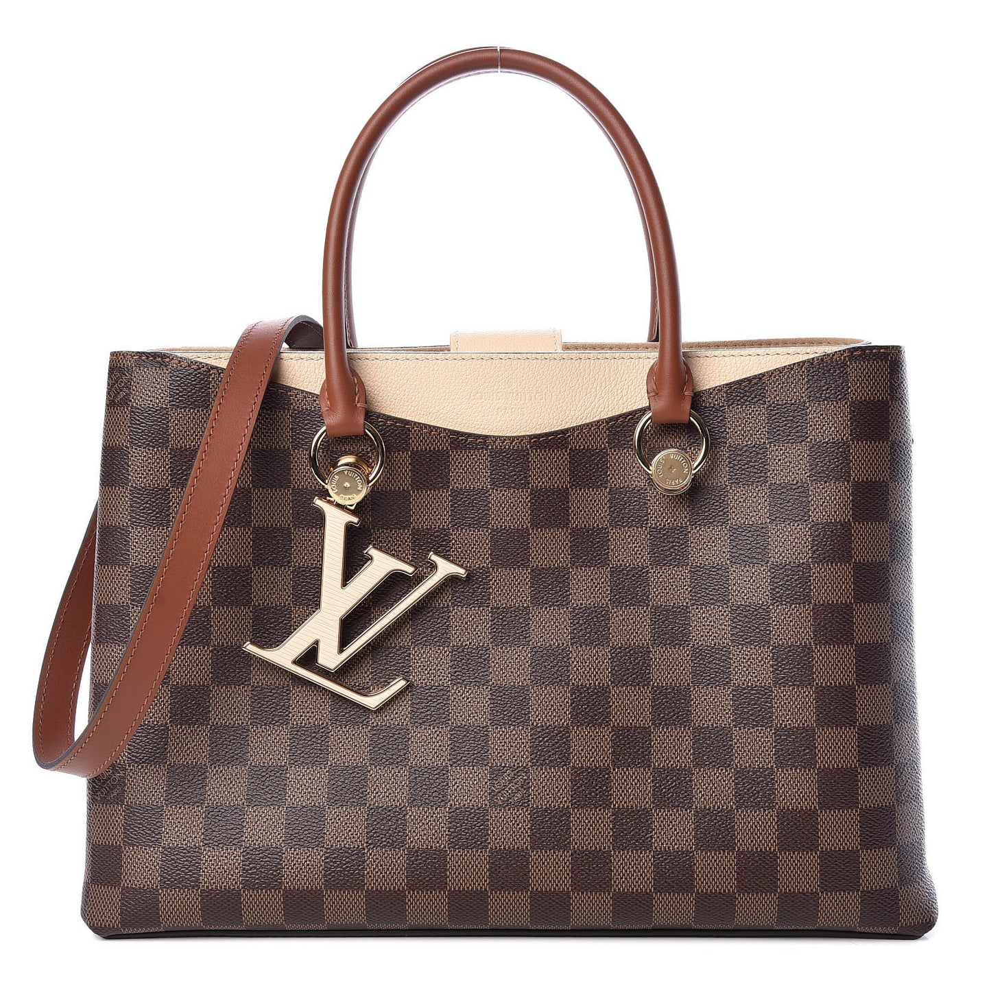 Damier Ebene LV Riverside Creme