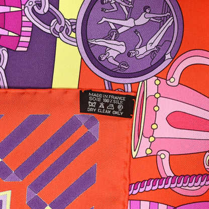 Hermes Silk Les Trophees Scarf 90 3 of 3