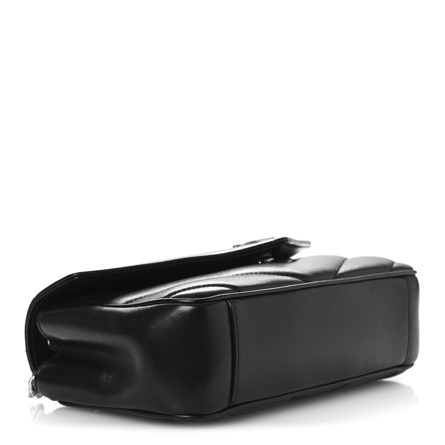 Saint Laurent Lambskin Chevron Quilted Small Loulou Black 5 of 13