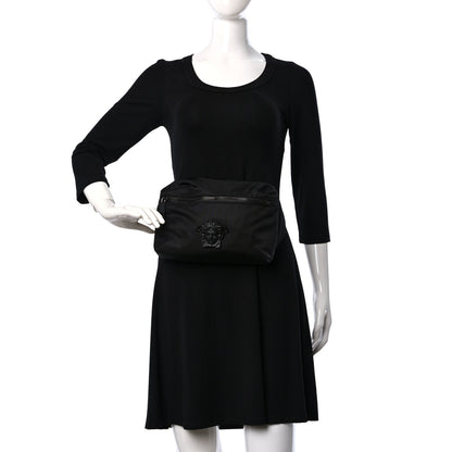 Versace Nylon Palazzo Medusa Belt Bag Black Ruthenium 2 of 9