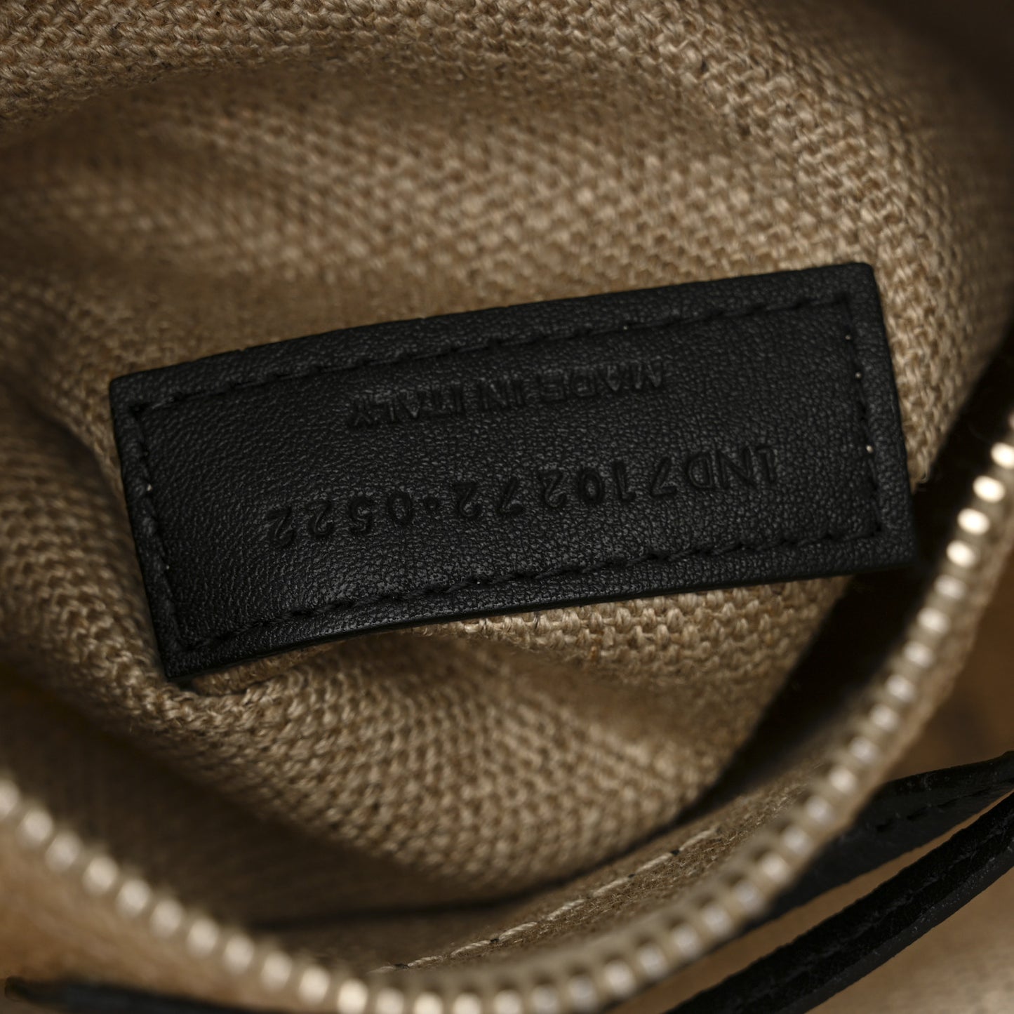 Linen Calfskin Rive Gauche Backpack Greggio Natural