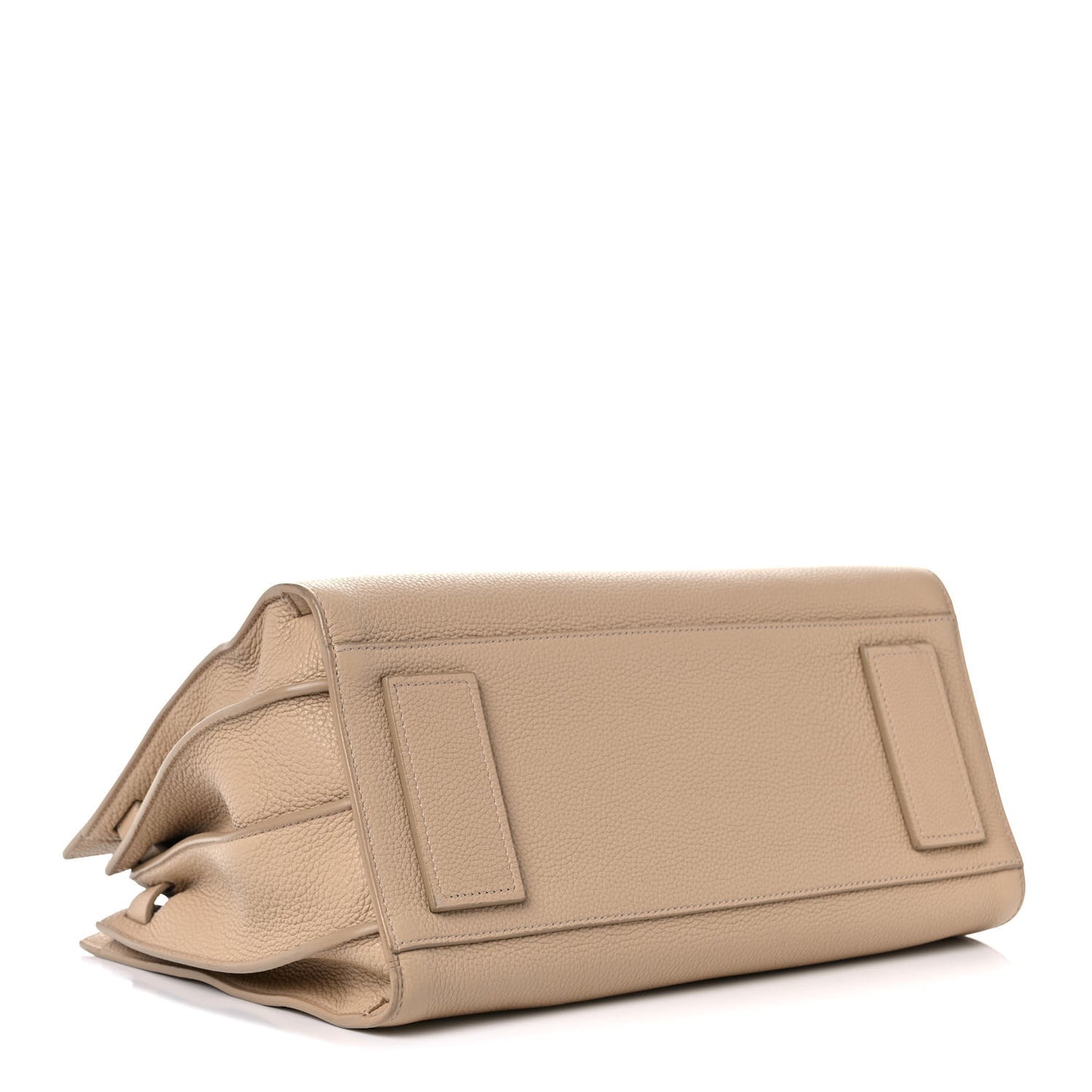 Grained Calfskin Small Supple Sac De Jour Dark Beige
