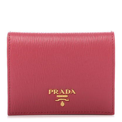 Prada Vitello Move Bifold Wallet Peonia 1 of 8