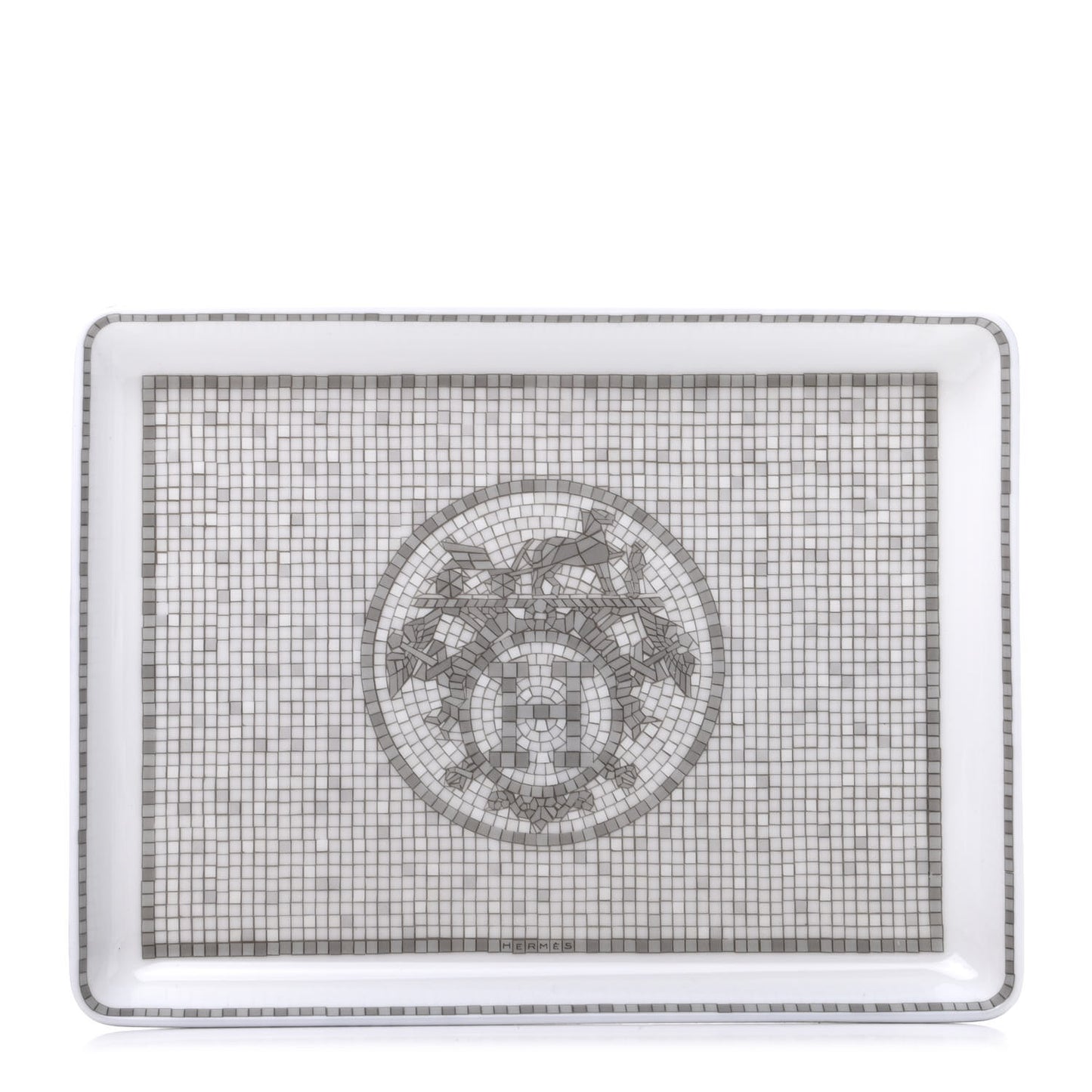 Porcelain Mosaique Au 24 Sushi Plate Platine