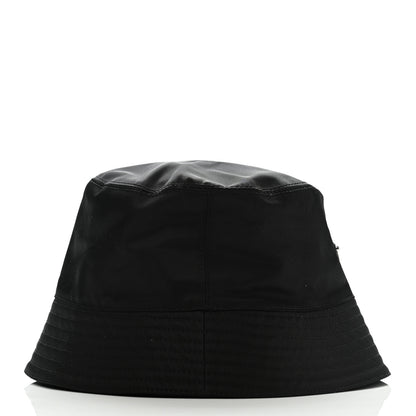 Prada Re-Nylon Metal Triangle Logo Womens Bucket Hat M Black 6 of 9