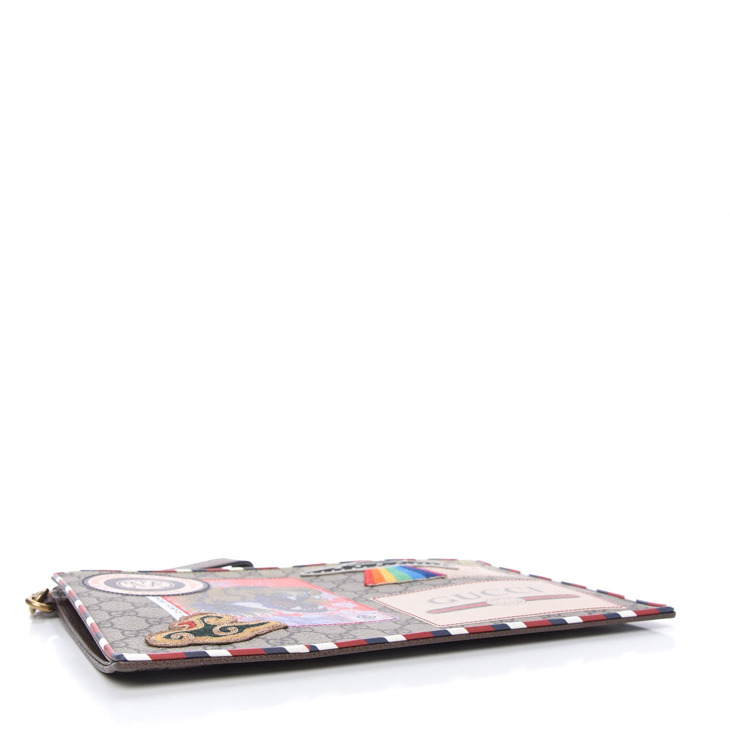 Gucci GG Supreme Monogram Courrier Documents Holder Beige New Acero 4 of 12