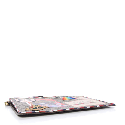 Gucci GG Supreme Monogram Courrier Documents Holder Beige New Acero 4 of 12