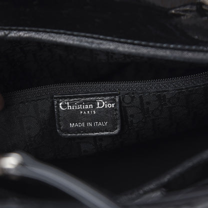 Christian Dior Patent Cannage Stitched Large Lady Dior Black 8 of 15