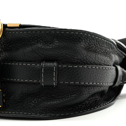 Chloe Grained Calfskin Small Marcie Saddle Bag Black 10 of 15