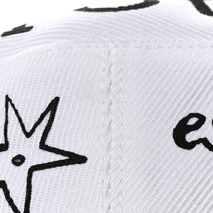Christian Dior Daydream Words Print Cap Hat 57 White 11 of 13