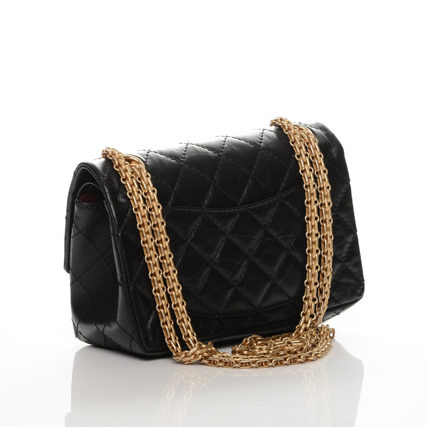 Aged Calfskin Lucky Charms 2.55 Reissue 224 Flap Black