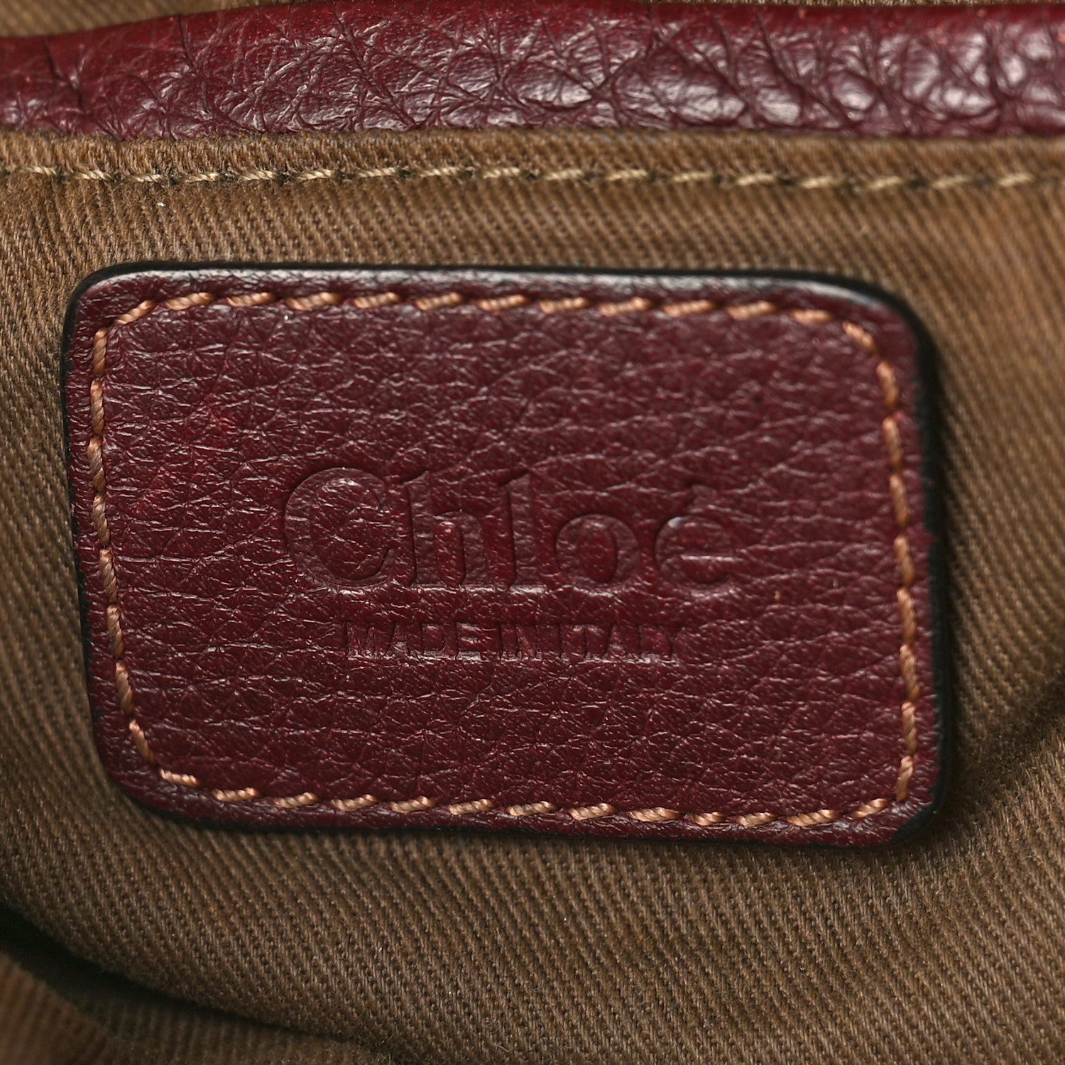 Chloe Calfskin Medium Marcie Satchel Wine Purple 6 of 12