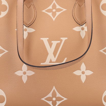 Louis Vuitton Empreinte Monogram Giant Onthego MM Arizona Creme 7 of 9
