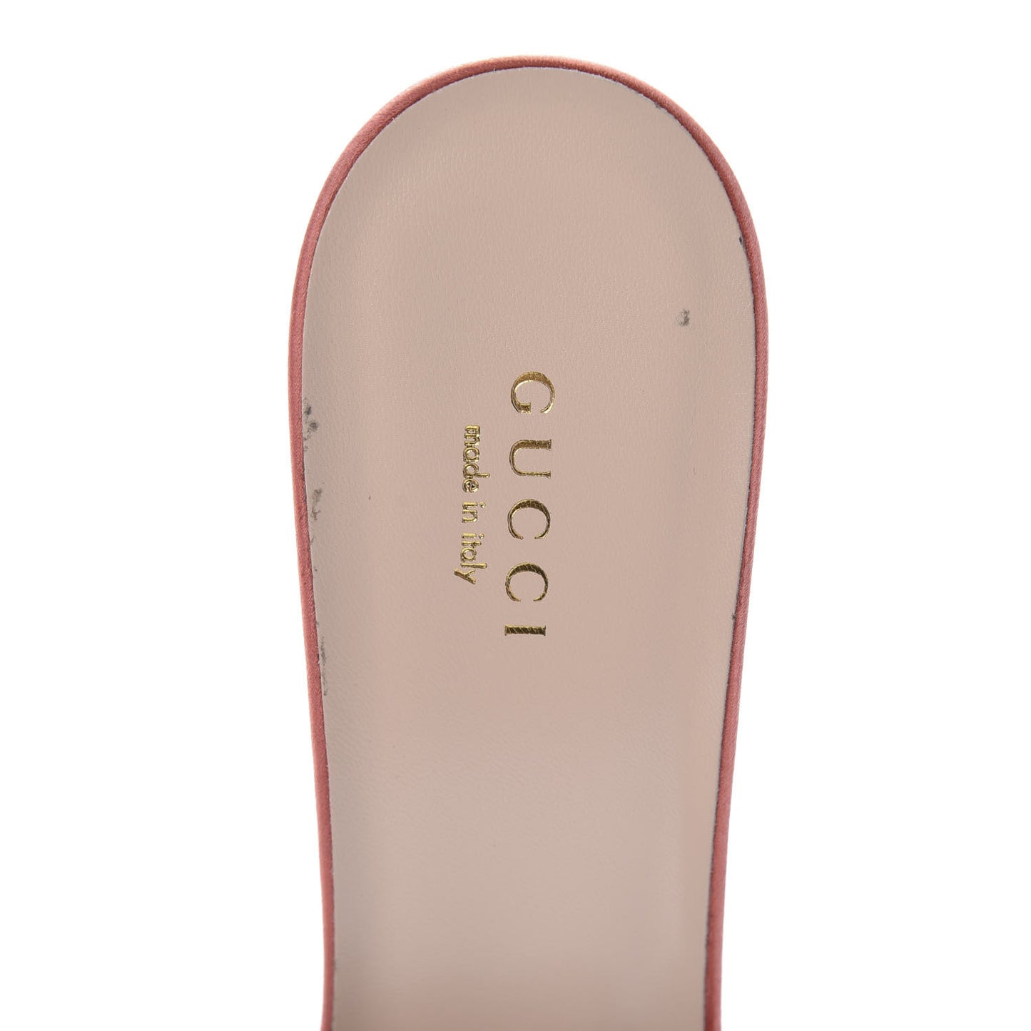 Tulle Ruffle Low Heel Slide Sandals 39.5 Peach White