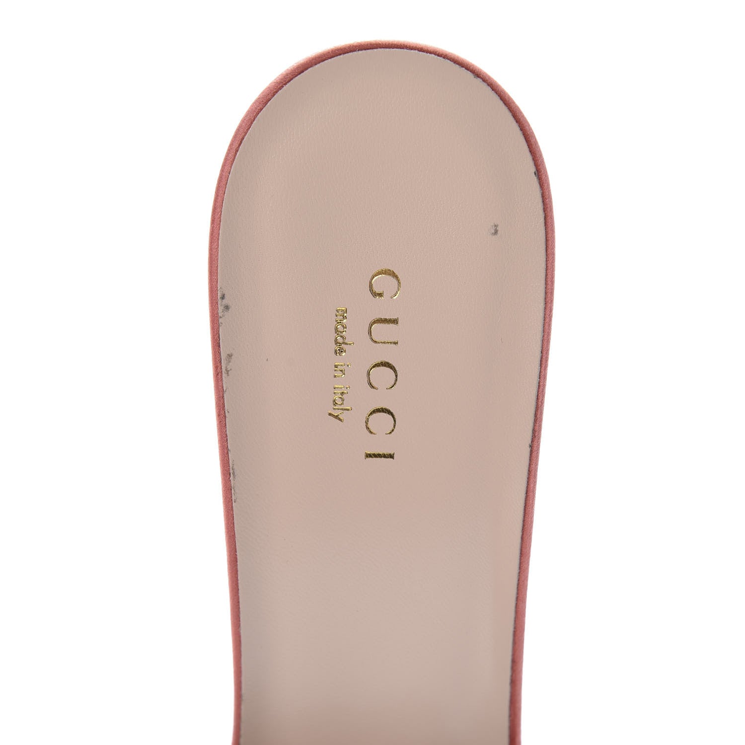 Gucci Tulle Ruffle Low Heel Slide Sandals 39.5 Peach White 6 of 9
