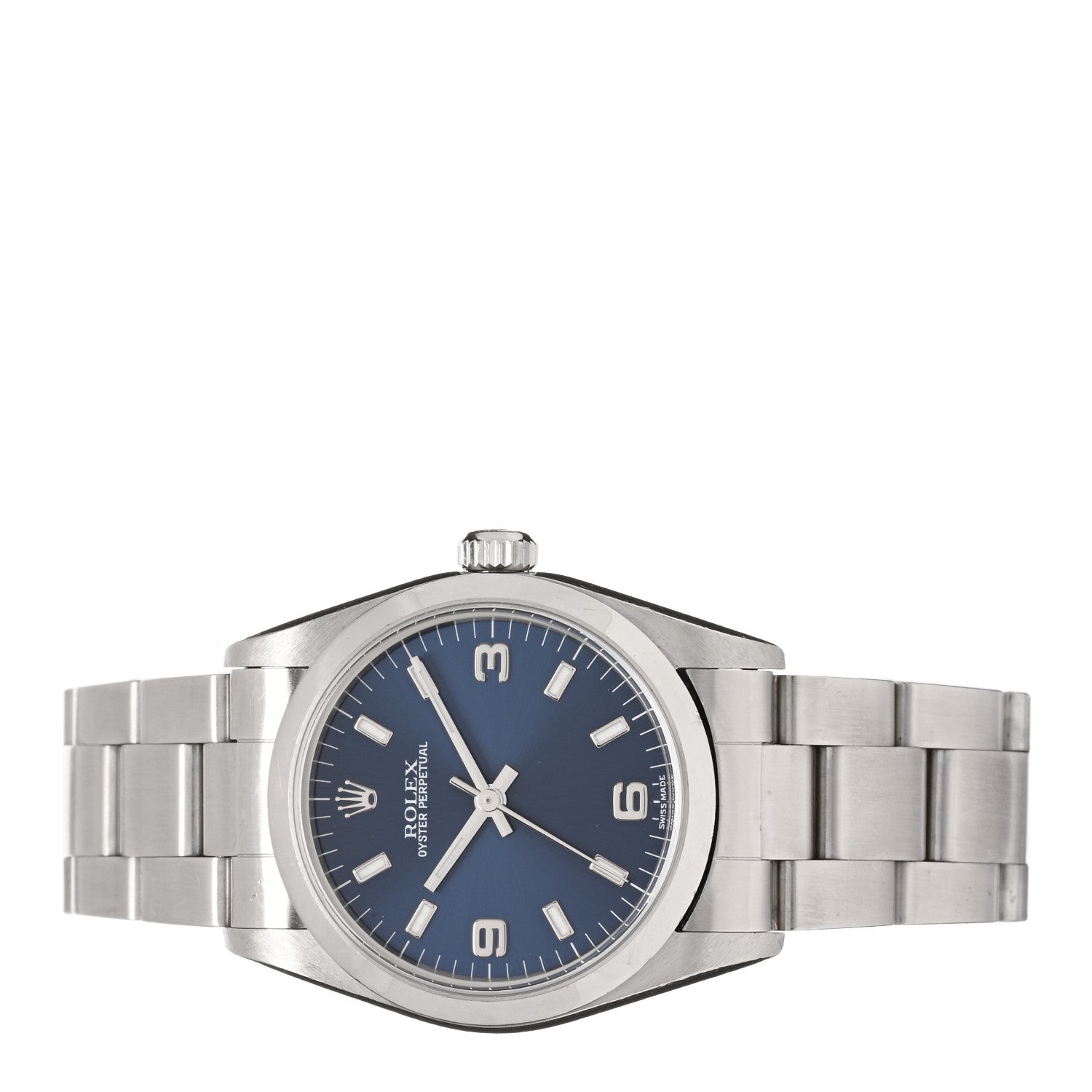 Rolex Stainless Steel 31mm Oyster Perpetual Watch Blue 77080 2 of 4