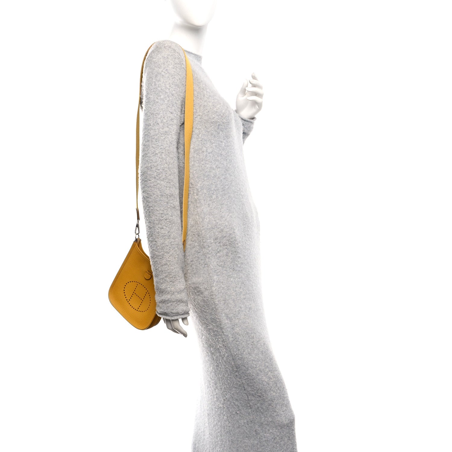 Hermes Taurillon Clemence Evelyne TPM Jaune Ambre 2 of 12