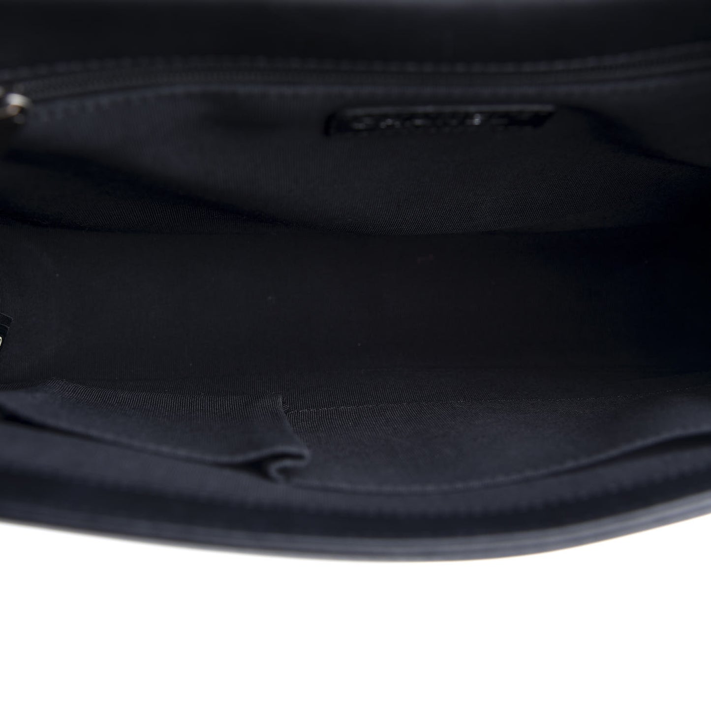 Lambskin Quilted Large Boy Flap Black