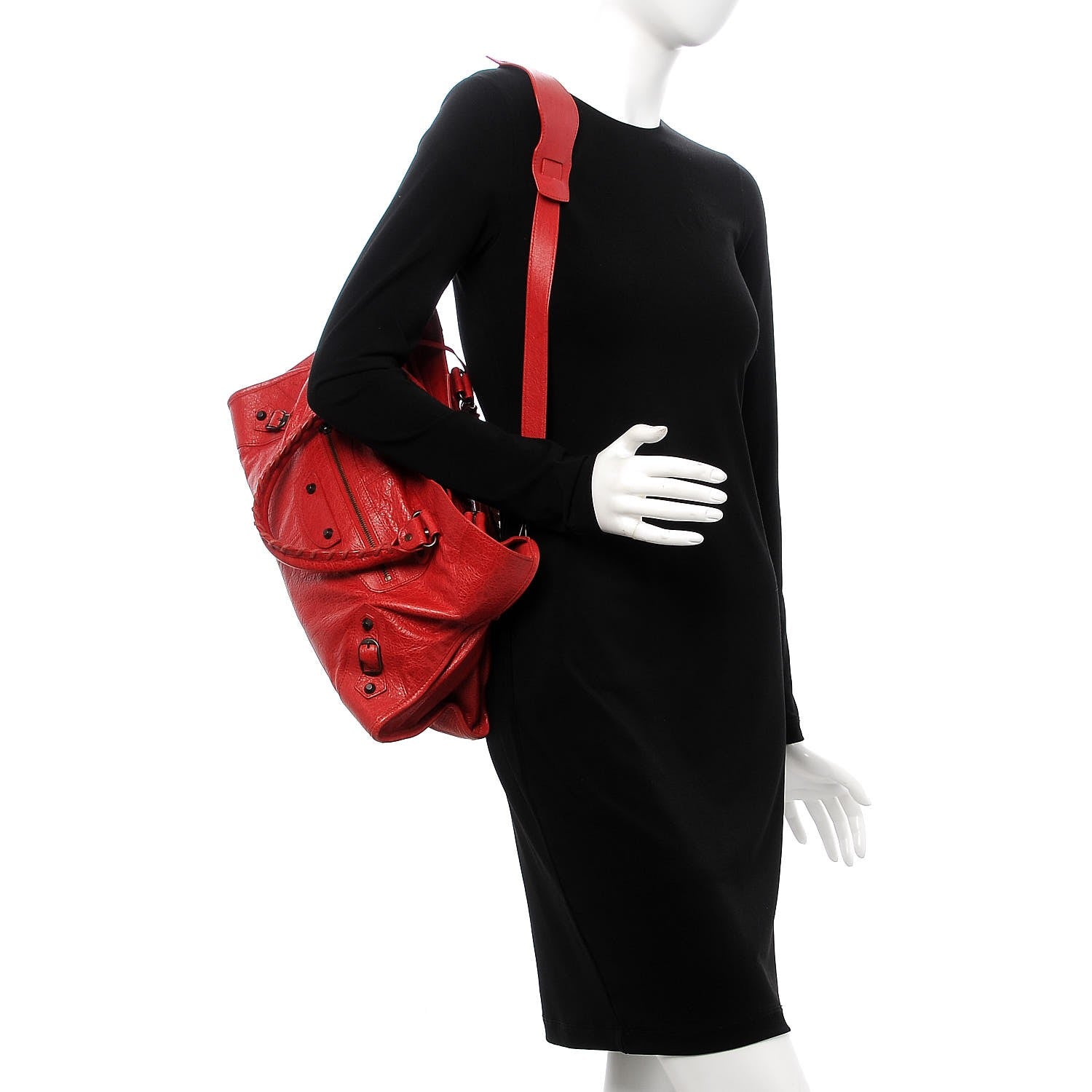 Balenciaga Agneau Classic Hardware Part Time Rouge Coquelicot 2 of 10