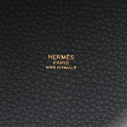 Hermes Taurillon Clemence Picotin Lock 22 MM Bleu Orage 6 of 8
