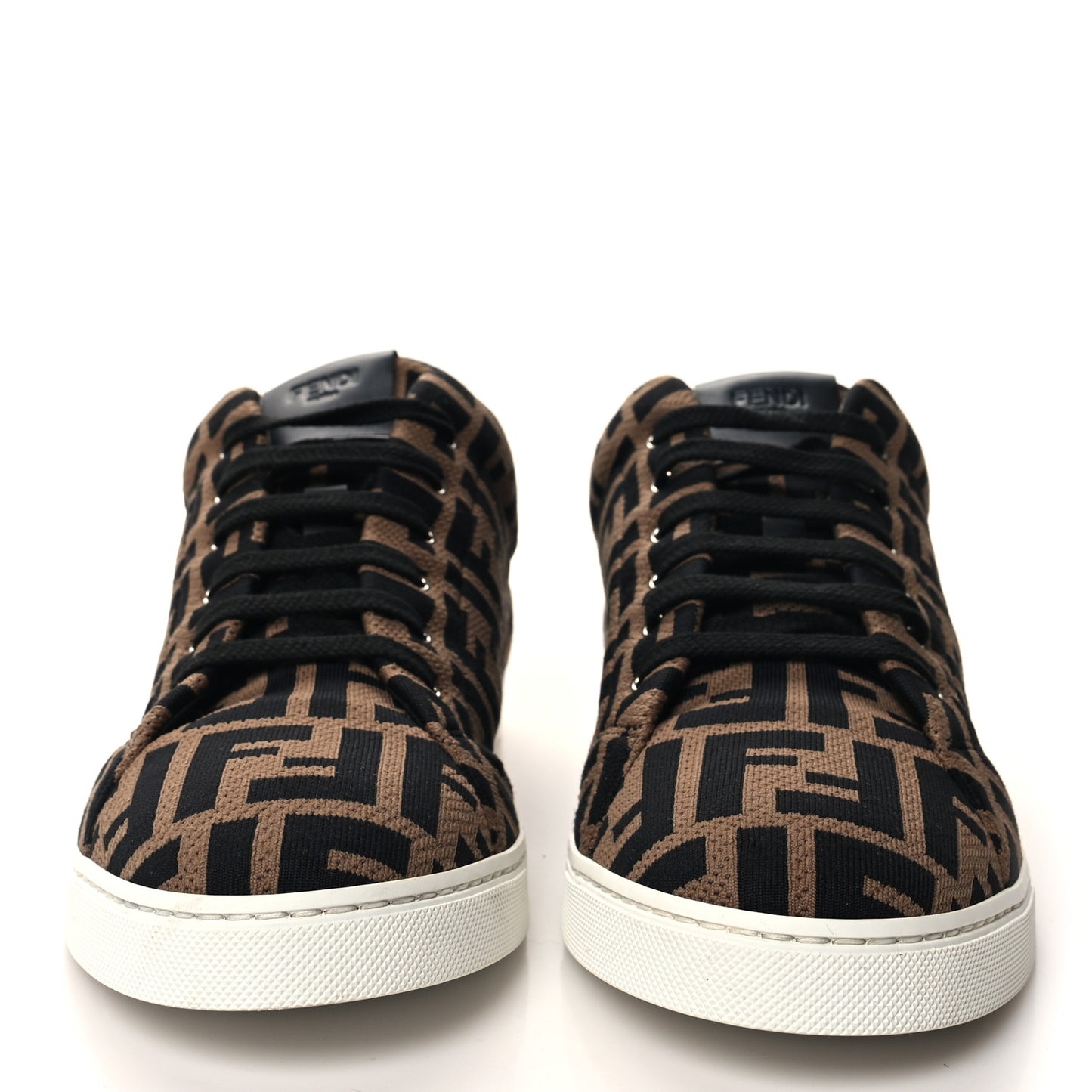 Tech Fabric FF Mens Lace Up Low Top Sneakers 8 Tobacco Black