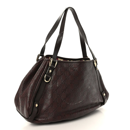 Gucci Guccissima Medium Abbey Shoulder Bag Chocolate 3 of 12