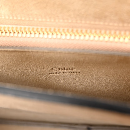 Chloe Suede Calfskin Medium Faye Shoulder Bag Royal Navy 6 of 9