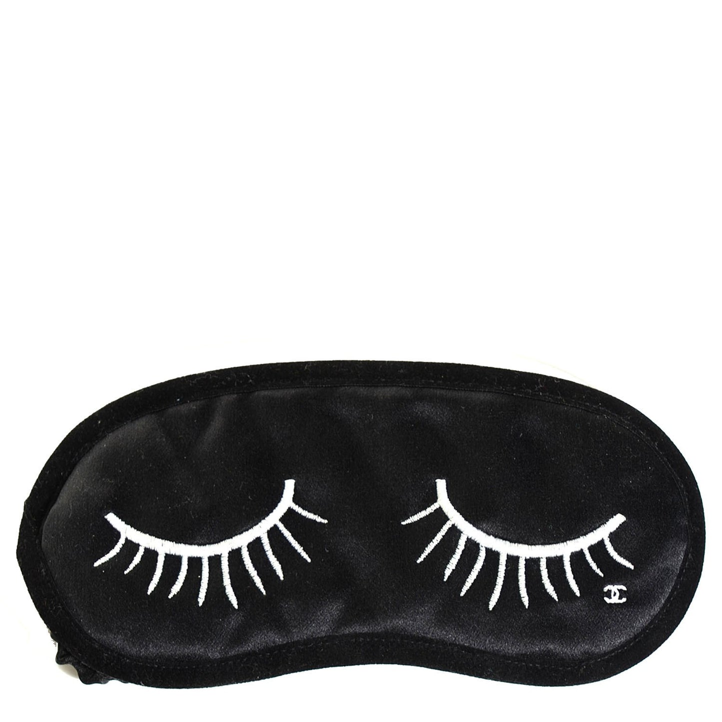 Silk Eyelid Sleeping Mask Black