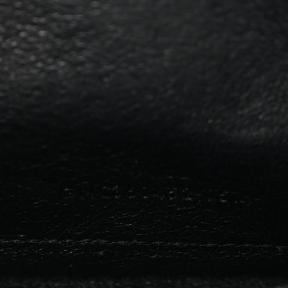 Saint Laurent Grain De Poudre Matelasse Chevron Monogram Chain Wallet Black 22 of 34