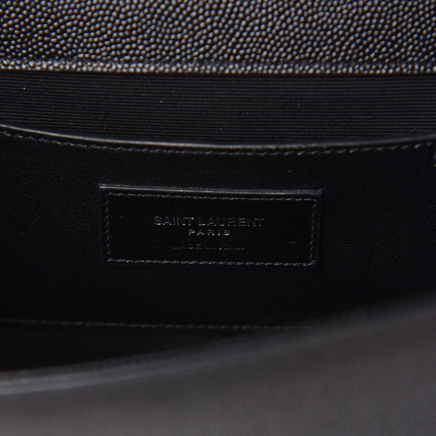 Grain De Poudre Medium Classic Monogram Kate Satchel Black